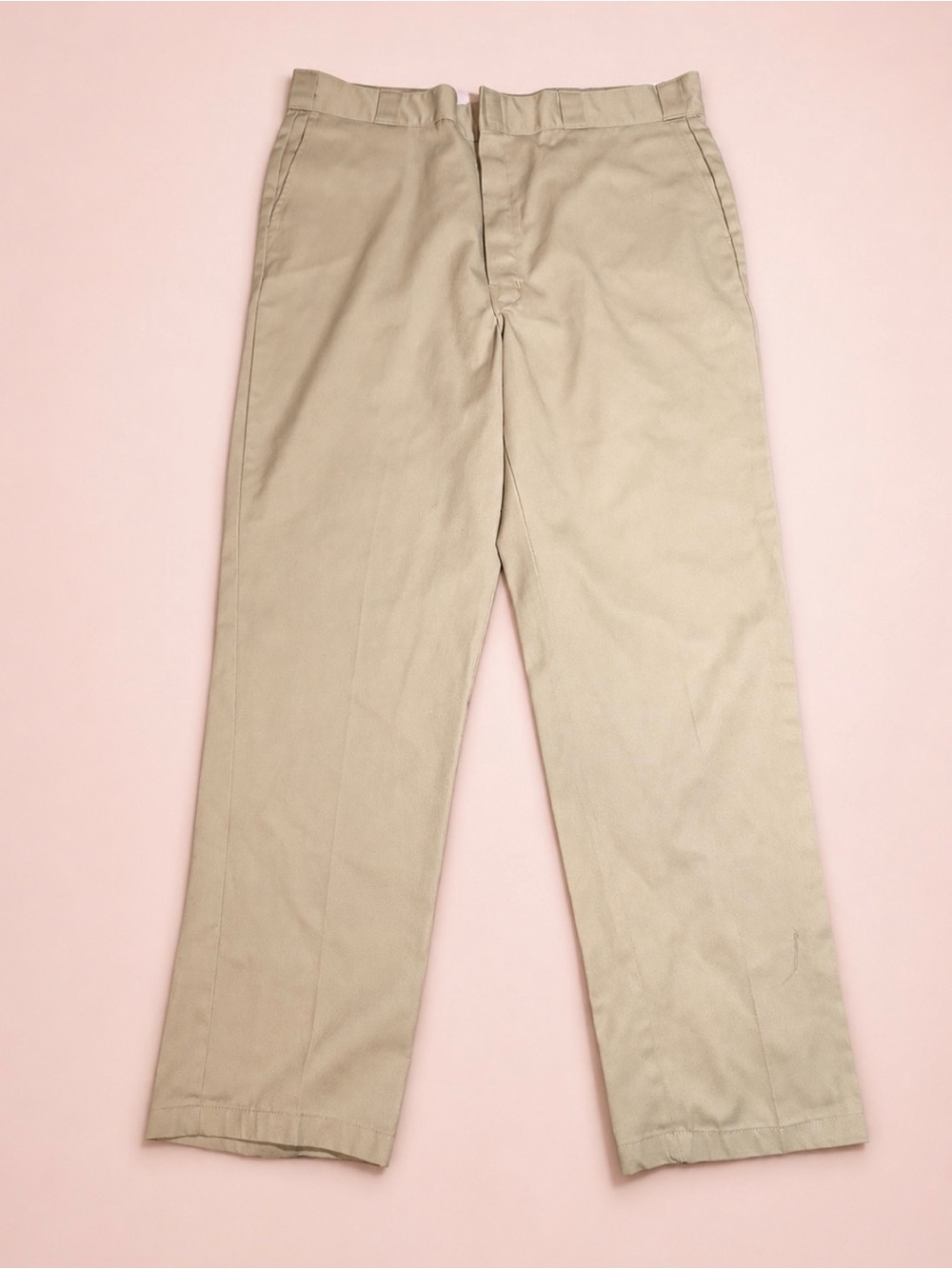 Dickies Men's Khaki Straight-Leg Chinos